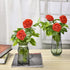 Groleca Artificial Flowers Real Touch Foam Dark Red Fake Roses 50Pcs with Stems for DIY Wedding Bouquets Bridal Shower Centerpieces Floral Arrangements Party Tables Home Decorations (Dark Red)