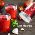 TGJOR Mason Jars 16 OZ with Airtight lid, 6 Pack Canning Mason Jars perfect for Fermenting, Jam, Honey, Wedding Favors and Baby Foods, Freezing and Dishwasher Safe (wide mouth)