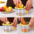 Drizom Citrus Lemon Orange Juicer Manual Hand Squeezer, Fruit Juicer Lime Press with Built-in Measuring Cup and Grater and Egg separator, Non-Slip Silicone Handle, 20OZ