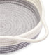Juvale Grey Woven Basket Set with Handles (9.8 x 8.7 x 2.8 in, 3 Pack)