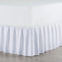 Martex 1C26548 Basic Ruffle Solid Polyester Machine Washable 15 Inch Drop Queen Bed Skirt, White