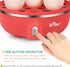 Bear Rapid Electric Egg Cooker,14 Capacity Double Tier Egg Boiler,Auto Shut-Off Egg Poacher for Hard Boiled Poached Scrambled Omelets Steamed Vegetables Dumplings,Red