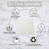 GGStudy Square 8 Inch Square Stainless Steel Shower Head - Rain Style Shower Head Brushed Nickel