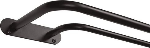 Exclusive Home Curtains Fetter Wrap Around Double Curtain Rod, 36"-72", Matte Bronze,ER1028-04 3672