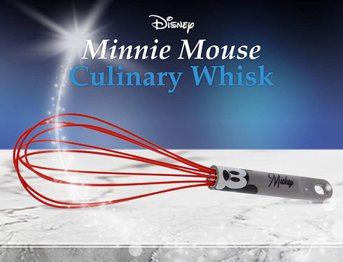 Disney Gray Mickey Mouse Silicone Whisk This Kitchen Whisk Features Mickey Mouse, Perfect for any Disney Fan Use as an Egg Whisk, For Cooking and Baking Measures 11.5 Inches