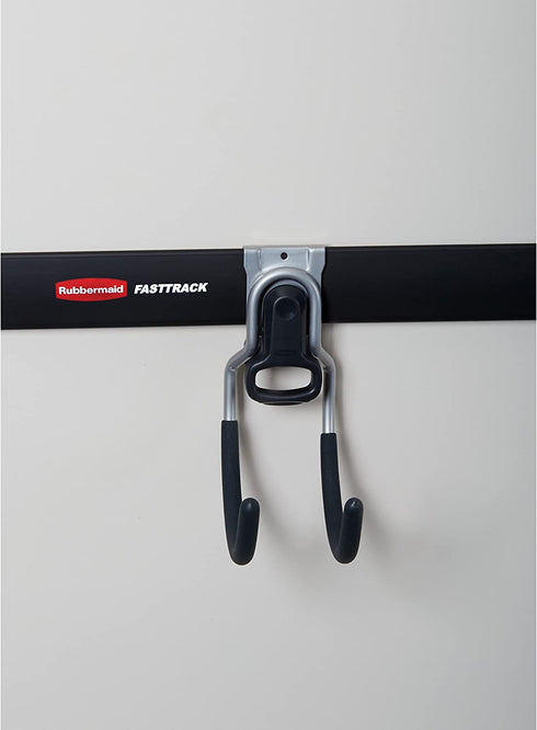 Rubbermaid FastTrack Utility Hook, Garage Organization Wall Hanger, Tool Hanger, Wall Mount and Heavy Duty Tool Hanger