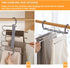 AIR&TREE 2 Pack Pants Hangers Space Saving,Anti-Rust Plastic Hangers,Durable and Sturdy Hangers for Pants Scarf Jeans Slack Trousers Ties Towels,Multiple Pants Hangers in One(Gray)