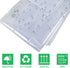 Clear Shower Curtain with Pockets,PEVA Plastic Shower Curtain, Shower Curtain Organizer Liner with 9 Pockets for Bathroom (Clear, 71x71 inch)