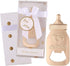 12 Pack Bottle Opener Baby Shower Favor For Guest,Cute Bottle Opener with Baby Footprints Neutral Baby Shower Decoration Supplies for Boy or Girl with Individual Packaging (Gold, 12)