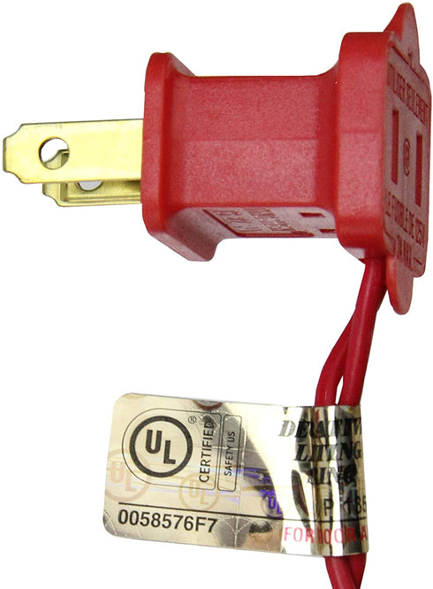 50 Count Red Mini Christmas Light Set, 10 ft Red Wire