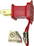 50 Count Red Mini Christmas Light Set, 10 ft Red Wire