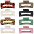 Hair Claw Clips 8 PCS 4.1" Rectangular French Design Hair Clips Large Claw Clip for Women Girls Jaw Clips