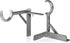 Spark Innovators Silver Tap Bracket - Easy Install No Drill Curtain Rod Brackets - As Seen on TV - Set of 2