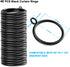 40 PCS Black Curtain Rings, Curtain Rings with Eyelet Apply for Curtain Rod (1.5 Inch Drapery Rings)