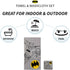 Franco Kids Bath and Beach Towel with Washcloth Set, 50 in x 25 in, Batman