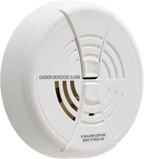 FIRST ALERT Carbon Monoxide Alarm | BRK CO250 Battery Operated Carbon Monoxide Detector With 9-Volt Battery & Two Silence Features
