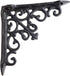 4 Pack Heavy Duty and Thick Cast Iron Victorian Shelf Bracket, Antique Black, Small 5x1x 5 inches, L-Shaped Shelf Bracket, DIY Projects, Hardware Included, JS-90-061 by North American Country Home