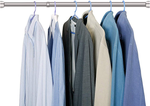 STARTOSTAR Adjustable Closet Rod 21.6 to 40.5 Inch Small Size Stainless Steel Clothes Rod with for Wardrobes, Shoe Cabinets(Need tools to install)