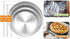 TeamFar Pizza Pan, 10? & 12? & 13.4?, 3 Pcs Pizza Pan Set Stainless Steel Pizza Pan Round Pizza Oven Pans Tray for Baking Serving, Healthy & Rust Free, Heavy Duty & Dishwasher Safe