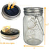Outdoor Solar Powered Mason Jar Lights 6 Pack Waterproof 30 Mini LED Fairy Star Firefly Garden Table Decorations Patio Lighting Decor Lanterns Backyard Tree Hanging Lawn Porch Decorative Warm White