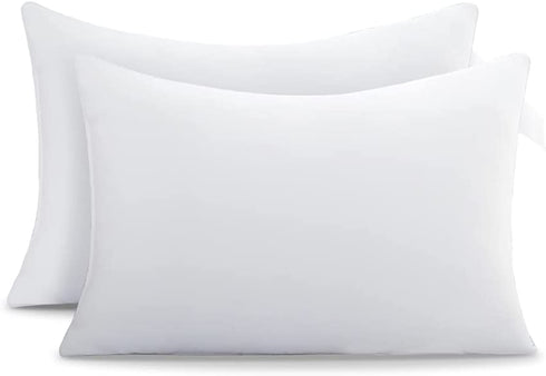 Acanva Bed Pillows for Sleeping 2 Pack with Luxury Hotel Quality, Super Plush 3D Fiber Filling, Top-end Cover for Side Stomach Back Sleepers, Standard-Pack of 2, White/Polyester Microfiber 2 Count