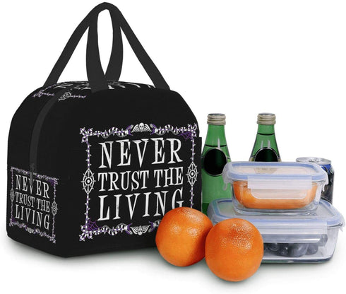 antcreptson Never Trust The Living Oxford Cloth Waterproof Thick Insulation Bag Picnic Bag Large Portable Lunch Box Bag Frozen Bag Insulation Package