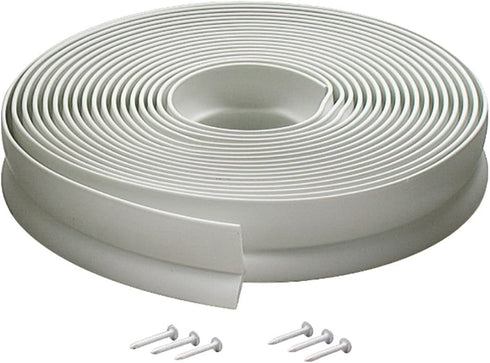 M-D Building Products Available 3822 Vinyl Garage Door Top and Sides Seal, 30 Feet, White