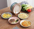 Nicunom 8 Pack Lightweight Wheat Straw Plates, 8" Unbreakable Dinner Plates, Dishwasher Microwave Safe Plates Dishes, Reusable Plate for Fruit Snack Container