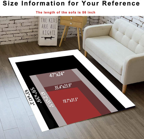 Large Rugs for Kids Boys Gamer Area Carpet 3D Printed Controller Gamepad Dining Living Play Bedroom Home Decor Non-Slip Comfy Floor Casual Mat 47"x24"