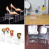 Goabroa Acrylic Display Risers, Clear Rectangle Stands Shelf for Display 6pcs