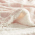 Comfort Spaces Ultra Soft and Cozy Sherpa Throw Blankets for Couch and Bed , Plush Fleece Reversible Throw-Blanket with Fuzzy Faux FurThrows, 50x60, Blush Ogee