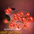TURNMEON 2Pack 16.4Ft 40Led Valentines Day Decoration for Home Outdoor Valentines Lights Decoration, 8 Mode Heart Lights Valentines Day Decor String Lights Battery Operated for Home