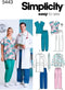 Simplicity Easy To Sew Men and Women's Scrubs and Doctor's Outfit Costume Sewing Pattern, Sizes XL-XXXL