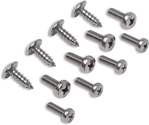 Prime Ave Stainless Steel License Plate Screws for Mercedes Benz (Extended Length)