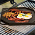 Youtian Reversible Griddles/Grill,2-in-1 Double Use,Non-Stick Aluminum Stove Top Portable for Camping,Square Shaped Black