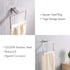 KES Bath Towel Ring Towel Hanger SUS 304 Stainless Steel Bathroom Accessories Contemporary Hotel Square Style Wall Mount, Brushed Finish, A2480-2