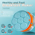 FRUITEAM Griddle Pan, Pancake Pan Nonstick 10 Inch Pancake Maker Mini Pancake Mold Pan 7-Cup Blini Pan Grill Pan for Kids Gifts Cake