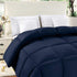 Utopia Bedding Comforter Duvet Insert - Quilted Comforter with Corner Tabs - Box Stitched Down Alternative Comforter (Twin, Navy)