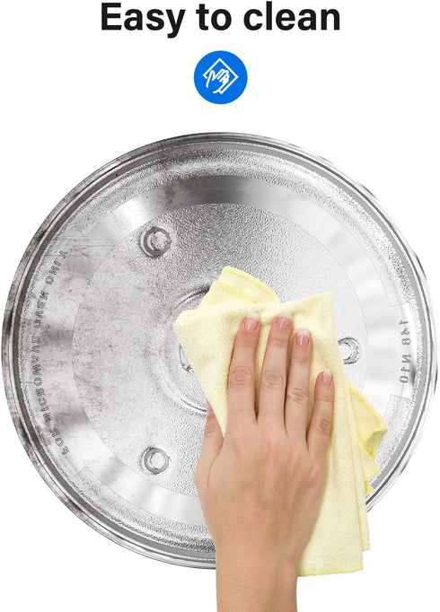 10.5 Microwave Turntable Tray for Hamilton Beach, Sunbeam, Emerson P23, GE General Electric 10-1/2 inch Microware Glass Plate Replacement for Panasonic, Chefmate, Avant etc Microwave Oven Plate