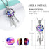 shajwo Cremation Jewelry Dream Catcher Urn Necklaces for Ashes Flower Feather Keepsake Memorial Hollow Pendant for Women Men