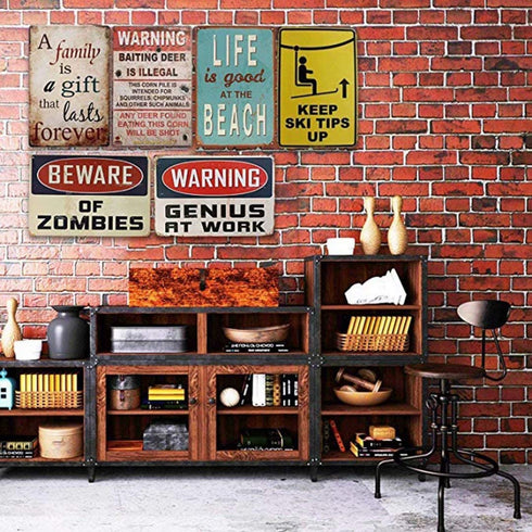 Jesiceny New Tin Sign Danger Velociraptor Containment Aluminum Metal Sign 8x12 INCH