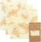 Bee's Wrap - Medium 3 Pack - Made in the USA with Certified Organic Cotton - Plastic and Silicone Free - Reusable Eco-Friendly Beeswax Food Wraps - Medium (10" x 11")