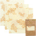 Bee's Wrap - Medium 3 Pack - Made in the USA with Certified Organic Cotton - Plastic and Silicone Free - Reusable Eco-Friendly Beeswax Food Wraps - Medium (10" x 11")