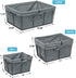 Sorbus Organizer Wire Basket Bin Storage Set, Removable Fabric Liner, Rustic Farmhouse Open Home Bins & Decorative Baskets for Shelves in Laundry Room, Bathroom, Kitchen, (Gray, Set of 5)