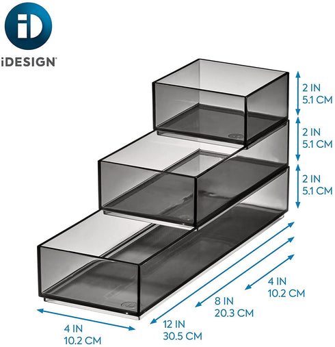 iDesign The Sarah Tanno Collection Cosmetic Organizer, 3 Piece Set