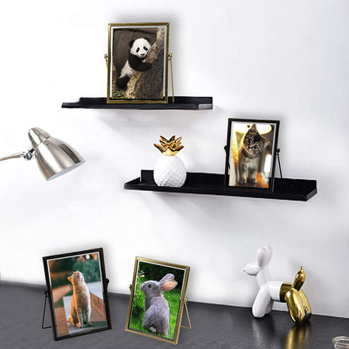 Miaowater 5x7 Picture Frames,Black Photo Frame Decor with Plexiglas Cover High Definition Glass Desk Pictures Display