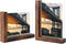 5x7 Picture Frames Set of 2, Double Sided Frame Display Holder with Rustic L Shaped Horizontal Vertical Stand for 5 by 7 Photo, Desktop or Tabletop Decor