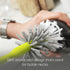 Full Circle Clean Reach Bottle Brush with Replaceable Bristle Brush Head, Bamboo Handle, White