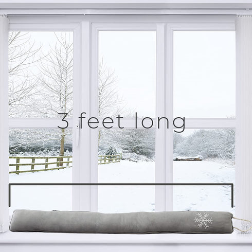 Simply Genius Door Draft Stopper 36: Draft Guard, Draft Blocker for Interior, Bottom of Doors, Under Window, Garage, Fireplace, Energy Saver, Soundproof Room Bottom Door Seal