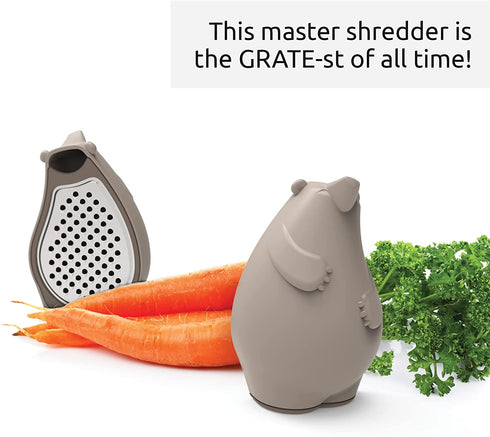 OTOTO Barry The Box Cheese Grater - Compact Stainless Steel Grater, Kitchen Grater, Cheese Shredder, Vegetable Grater, Food Grater & Shredder - Fun Kitchen Gadget